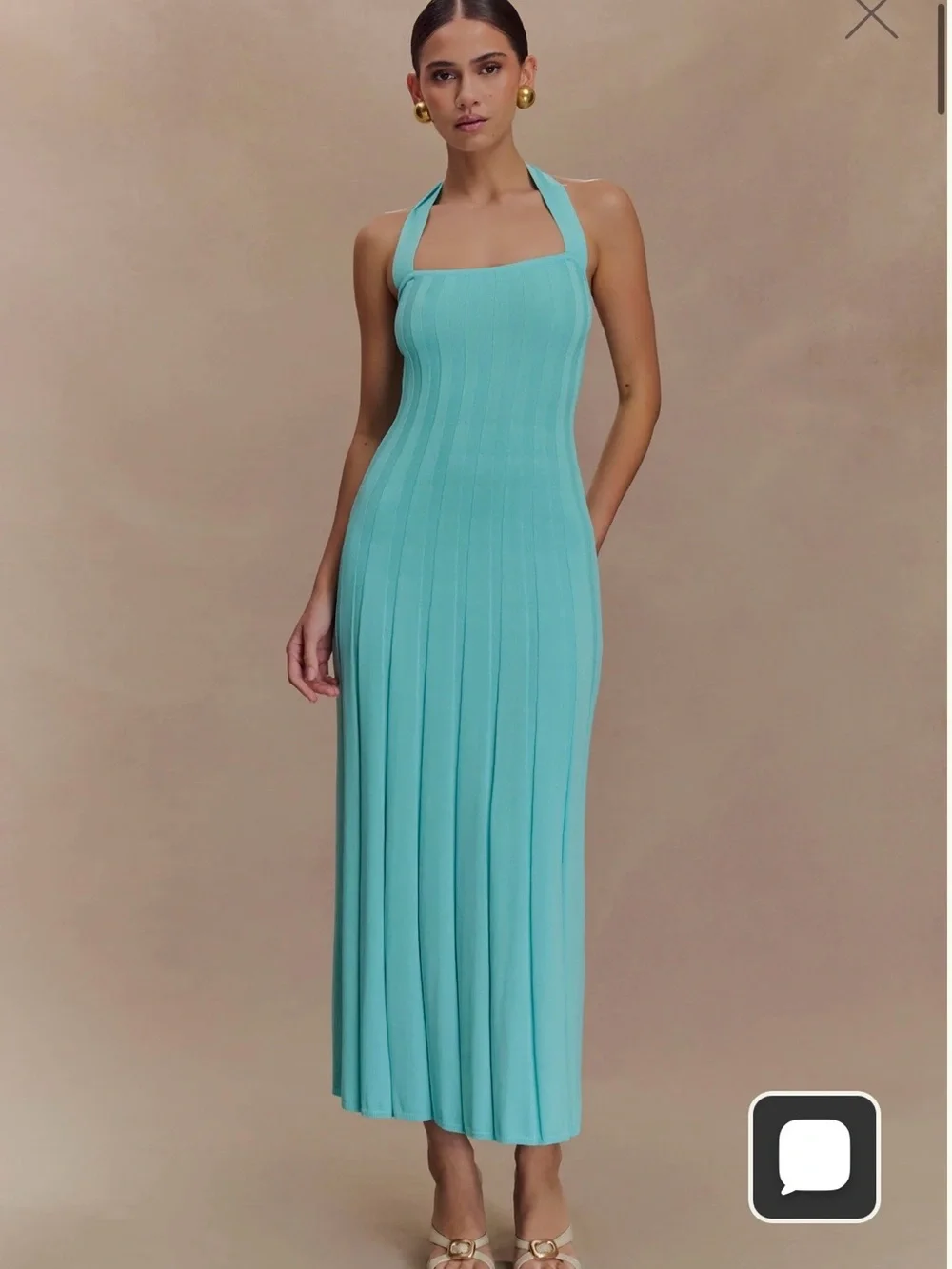 Meshki Halter Knit Maxi Dress - Picture 1 of 3